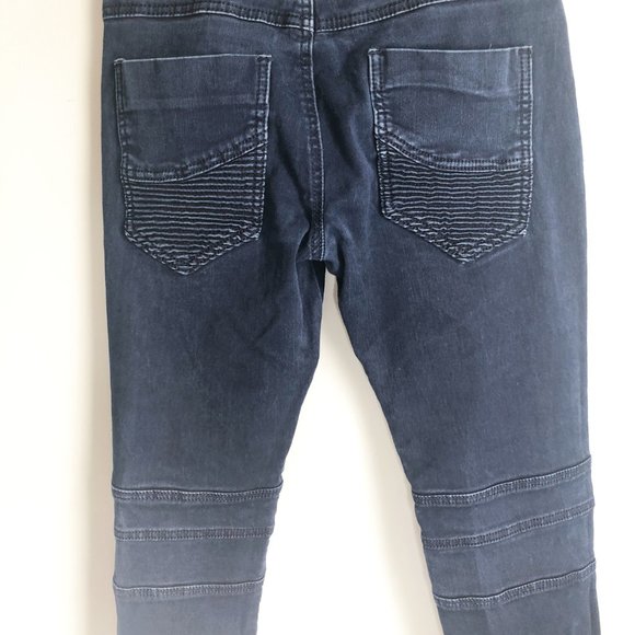 Men's Designer Vassari LA Skinny Moto Ribbed Jeans - Picture 6 of 7